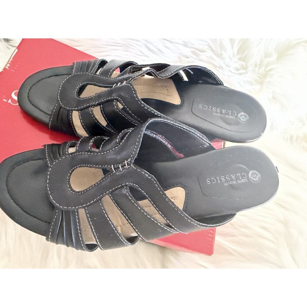 Earth Spirit Classics Women’s 8 Melody Sandals Black Comfort Open Toe Mule - Picture 8 of 8